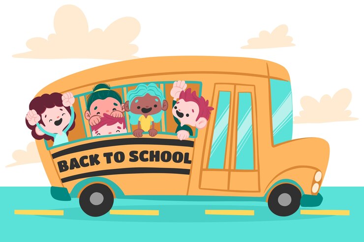 Vector Gratis latar belakang kembali ke sekolah datar