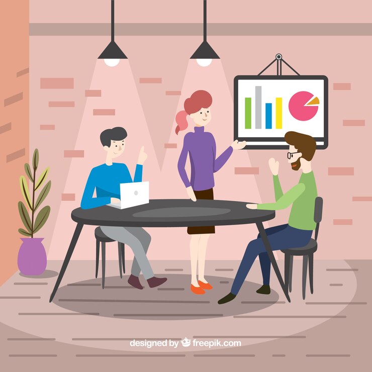 Vector Gratis latar belakang kerja tim dalam gaya digambar tangan