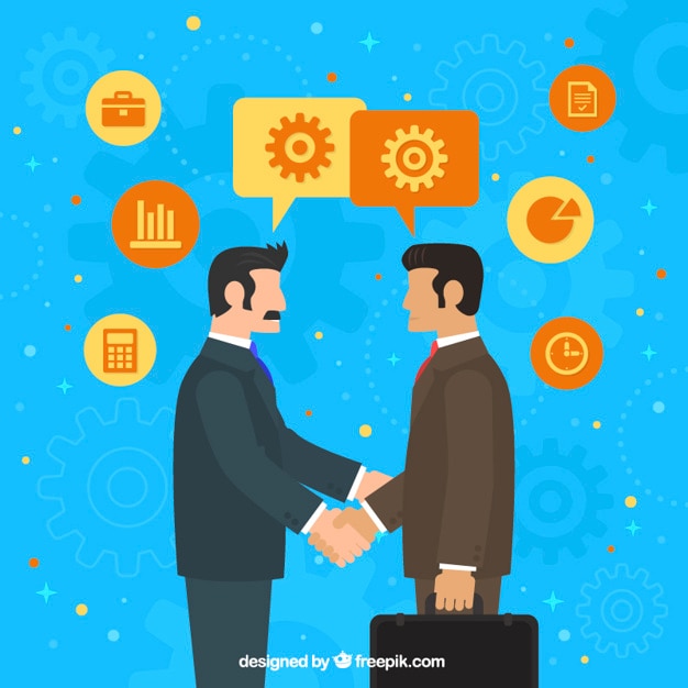 Vector Gratis latar belakang kesepakatan pengusaha