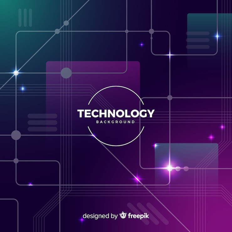 Vector Gratis latar belakang konsep teknologi