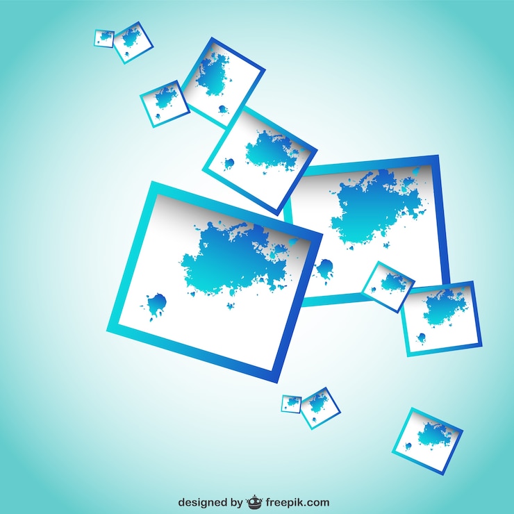 Vector Gratis latar belakang kotak percikan abstrak