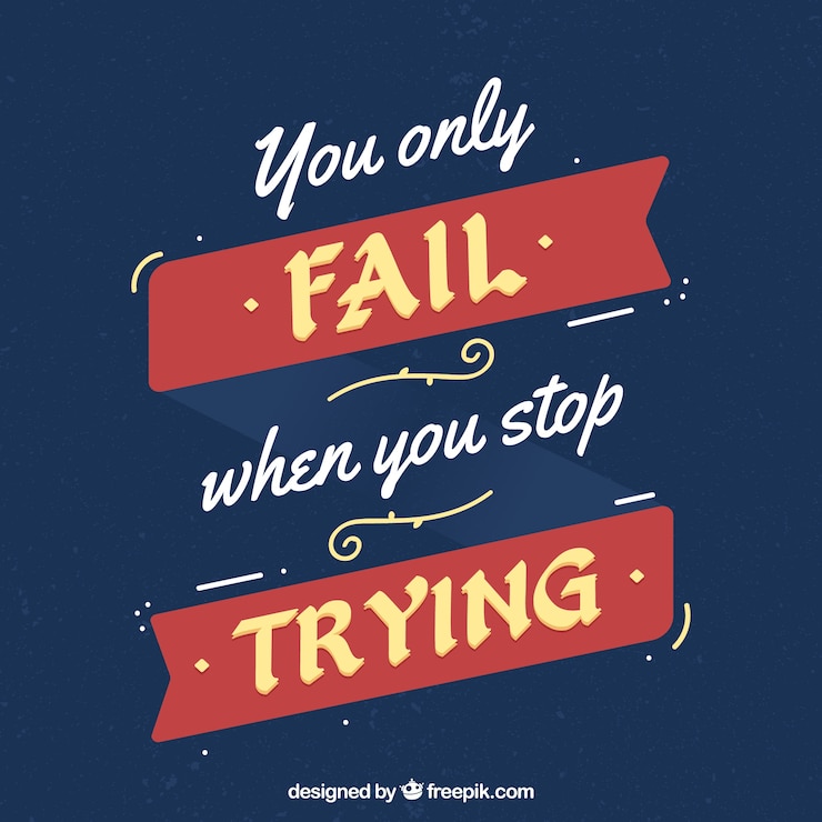 Vector Gratis latar belakang lettering inspirasional dengan ornamen