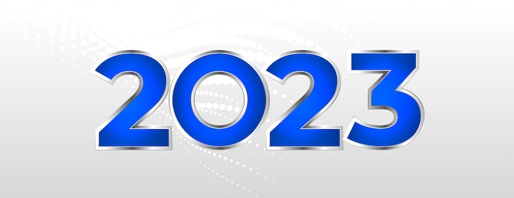 Vector Gratis latar belakang liburan selamat tahun baru 2023 yang berkilau
