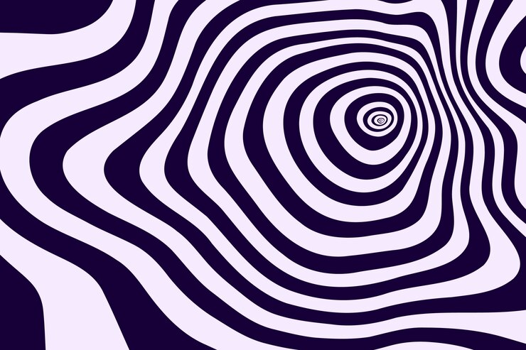 Vector Gratis latar belakang lingkaran spiral datar