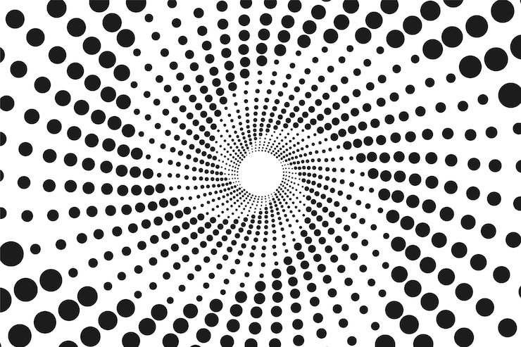 Vector Gratis latar belakang lingkaran spiral desain datar