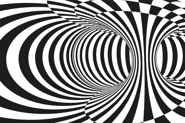 Vector Gratis latar belakang lingkaran spiral desain datar