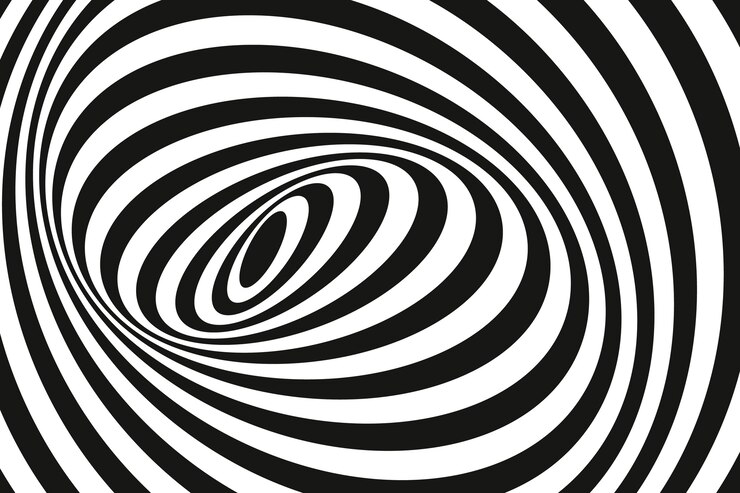 Vector Gratis latar belakang lingkaran spiral desain datar