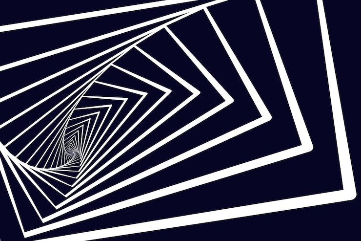 Vector Gratis latar belakang lingkaran spiral desain datar