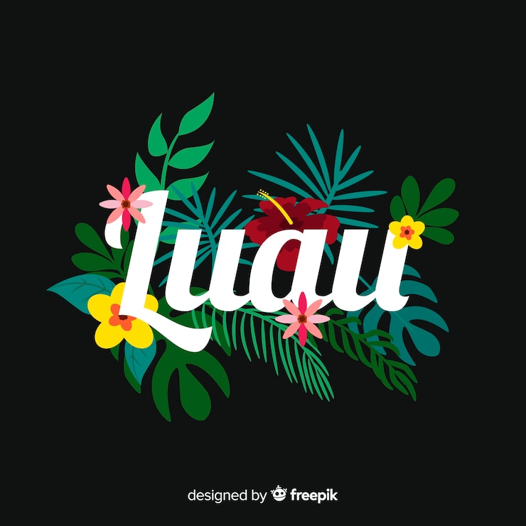 Vector Gratis latar belakang luau hawaii di alam
