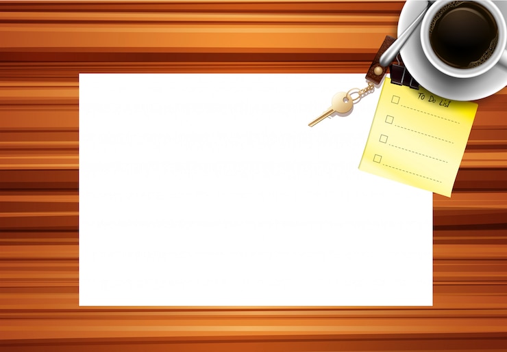 Vector Gratis latar belakang meja kertas kosong
