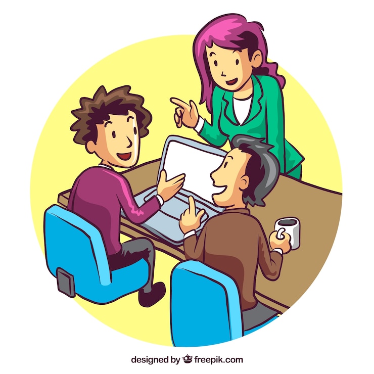 Vector Gratis latar belakang mitra bisnis