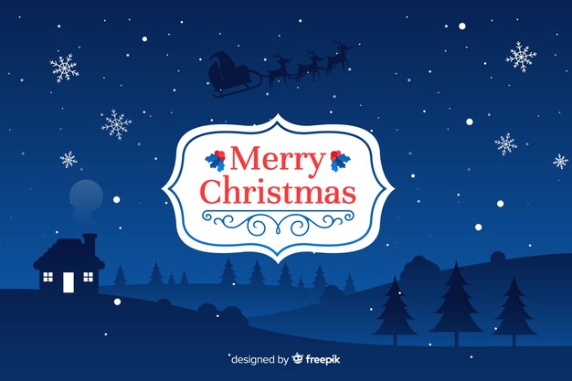 Latar belakang Natal datar tradisi