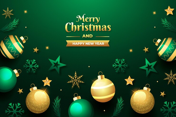 Vector Gratis latar belakang natal desain datar