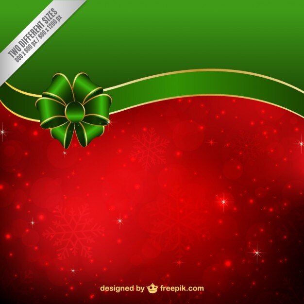 Vector Gratis latar belakang natal merah dan hijau