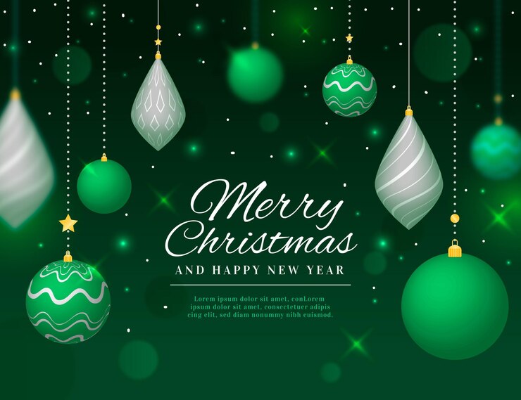 Vector Gratis latar belakang natal realistis