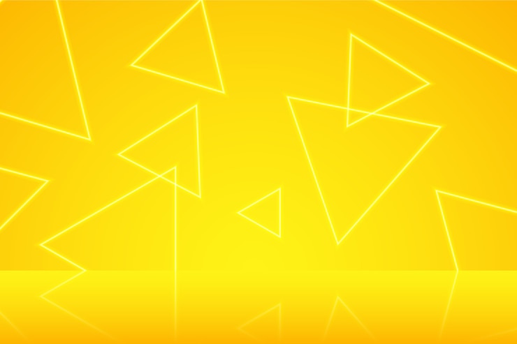 Vector Gratis latar belakang neon kuning gradien