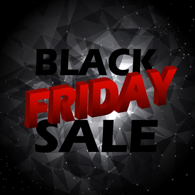 Vector Gratis latar belakang obral black friday