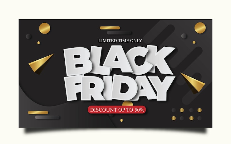 Vector Gratis latar belakang obral black friday