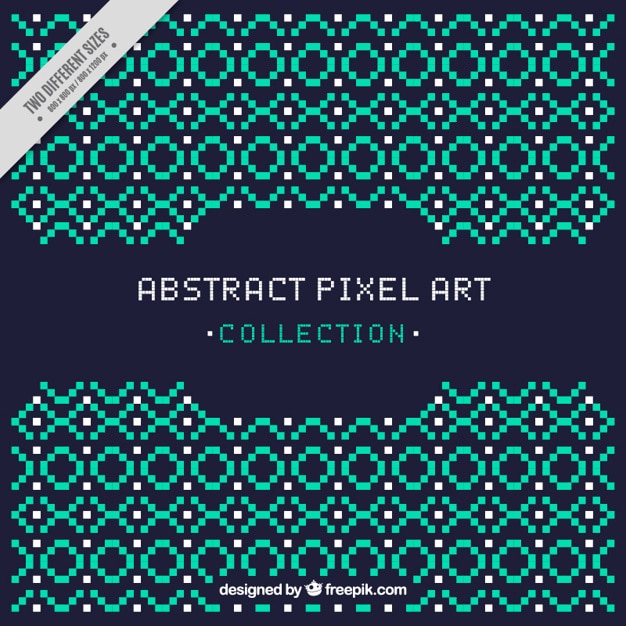 Vector Gratis latar belakang ornamental yang terbuat dari piksel