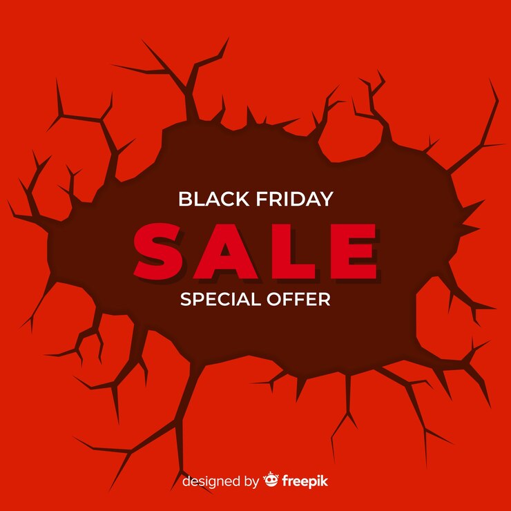Vector Gratis latar belakang penjualan black friday