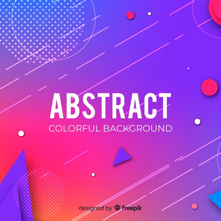 Vector Gratis latar belakang penuh warna abstrak