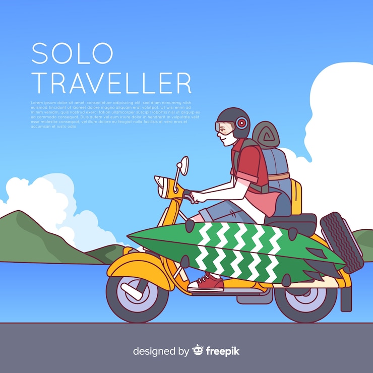 Vector Gratis latar belakang perjalanan datar