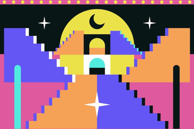 Vector Gratis latar belakang pola geometris desain datar