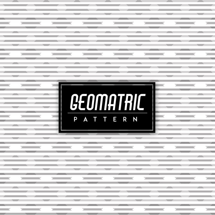Vector Gratis latar belakang pola geometris tanpa batas hitam dan putih