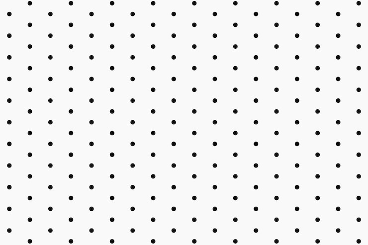 Vector Gratis latar belakang pola lucu, titik-titik polka hitam dan putih vektor