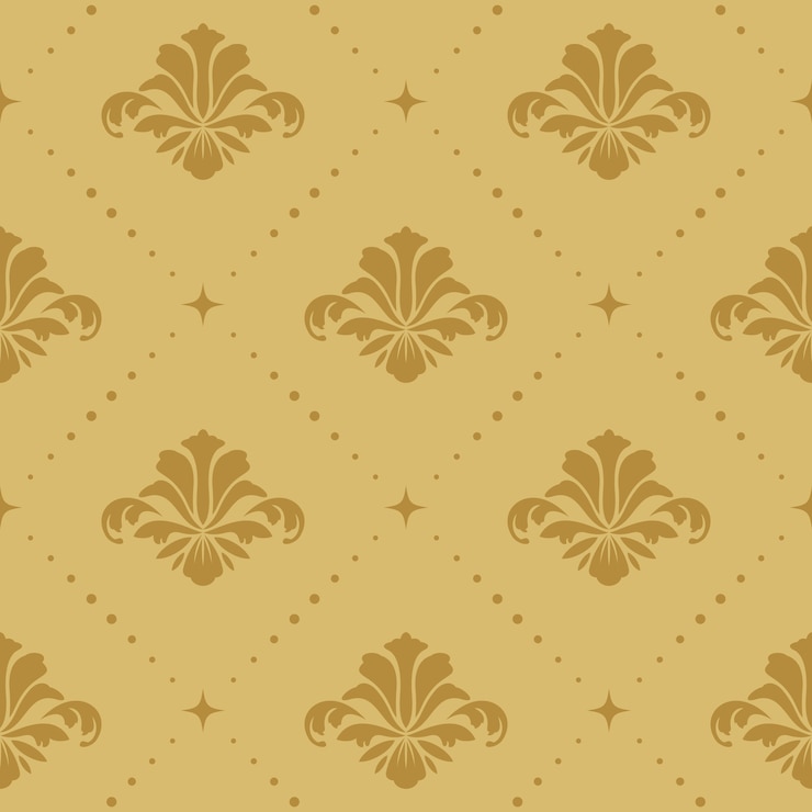 Vector Gratis latar belakang pola seamless baroque. wallpaper dekoratif ornamental retro