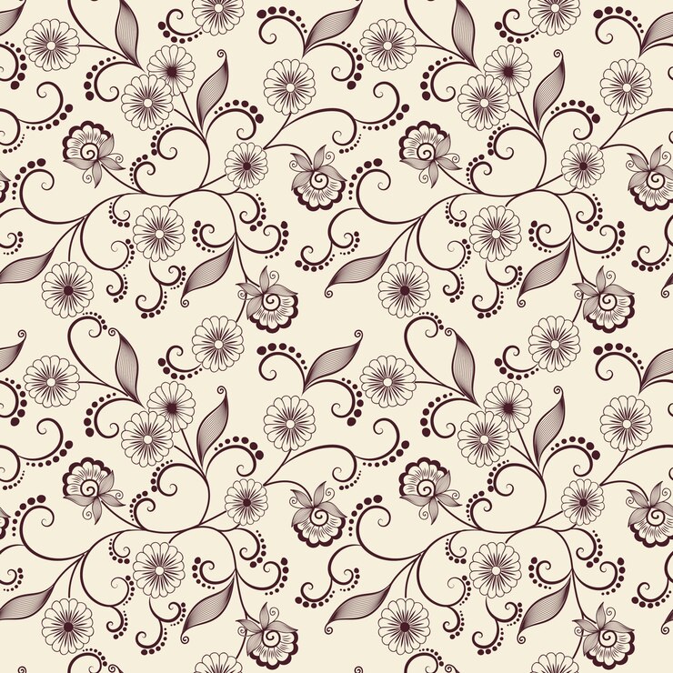 Vector Gratis latar belakang pola seamless bunga vektor. tekstur elegan untuk latar belakang. ornamen floral klasik mewah kuno, tekstur seamless untuk wallpaper, tekstil, pembungkus.