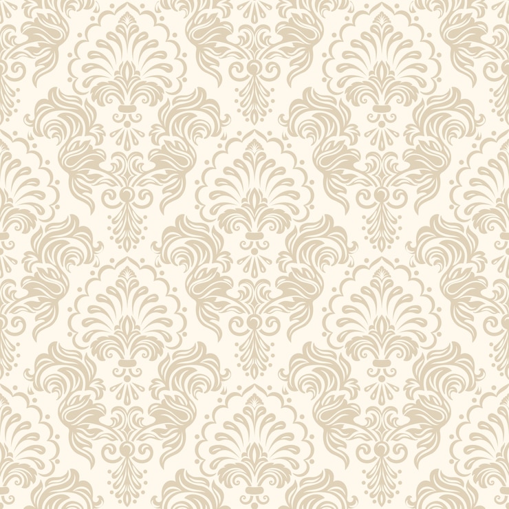 Vector Gratis latar belakang pola seamless damask