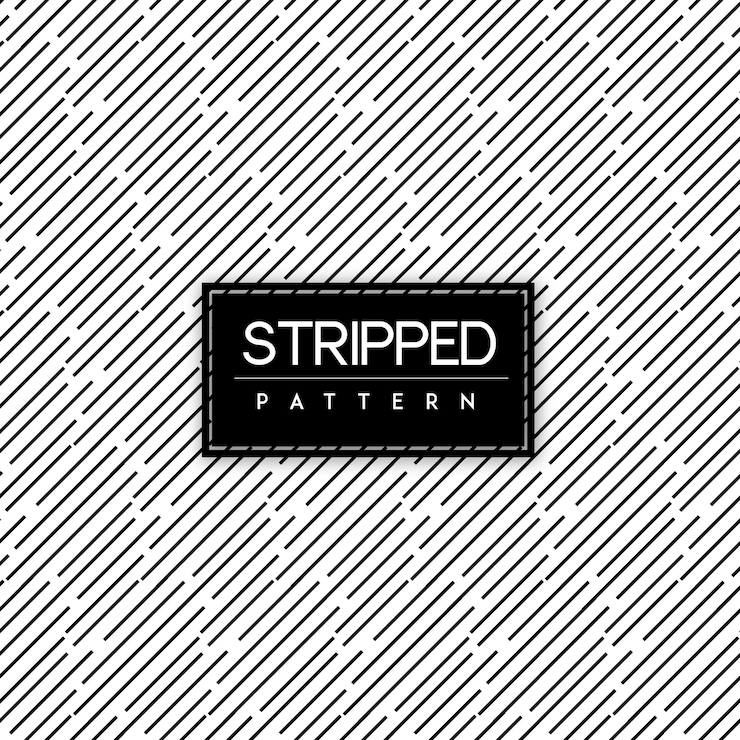 Vector Gratis latar belakang pola seamless garis-garis hitam dan putih