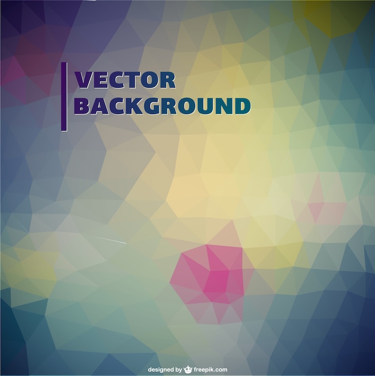 Vector Gratis latar belakang poligon abstrak