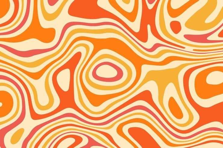 Vector Gratis latar belakang psychedelic groovy
