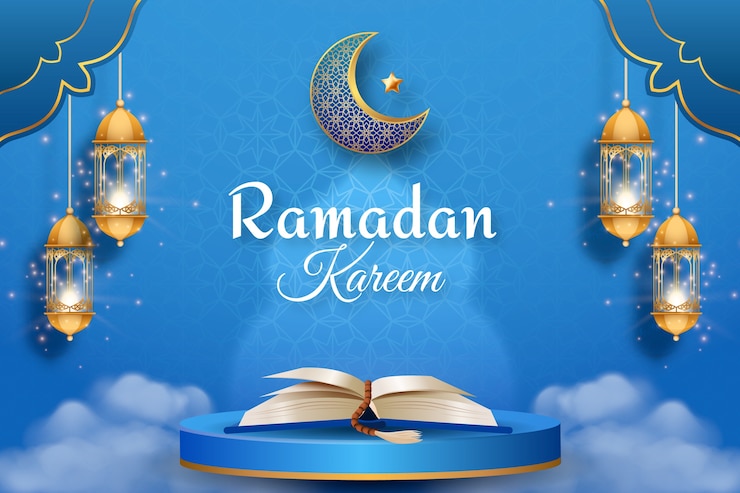 Vector Gratis latar belakang realistis untuk perayaan ramadhan islami