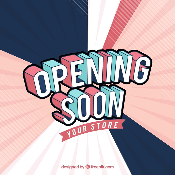 Vector Gratis latar belakang segera dibuka dengan tipografi