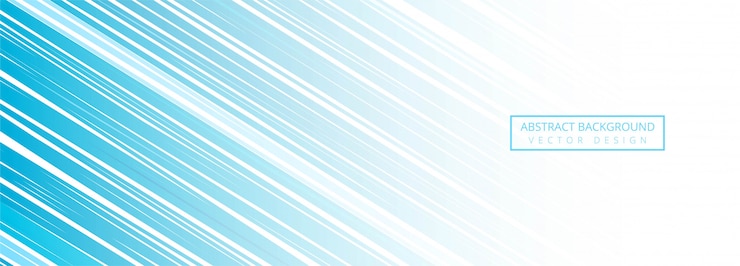 Vector Gratis latar belakang spanduk garis biru modern