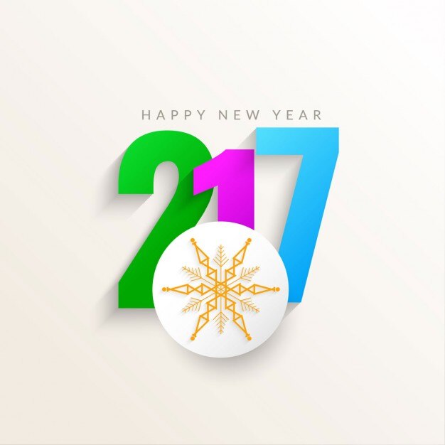 Vector Gratis latar_belakang_tahun_baru_2017_modern_dengan_bola_natal