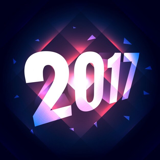 Vector Gratis latar belakang tahun baru, efek 3d