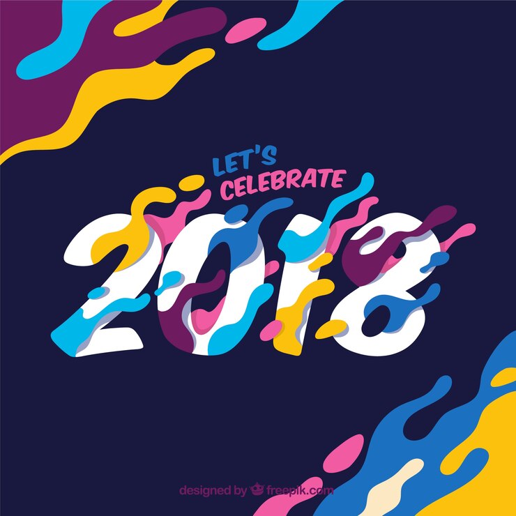 Vector Gratis latar belakang tahun baru
