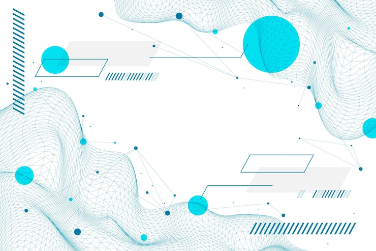 Vector Gratis latar belakang wireframe abstrak datar