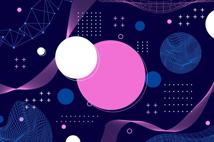 Vector Gratis latar belakang wireframe abstrak datar