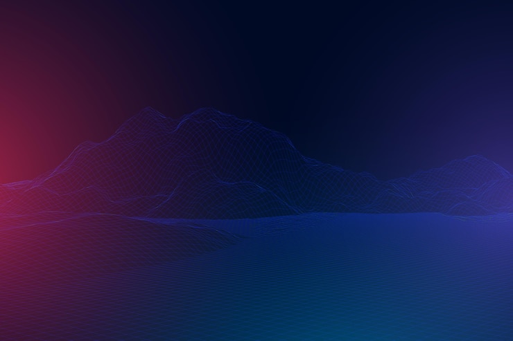 Vector Gratis latar belakang wireframe abstrak gradien