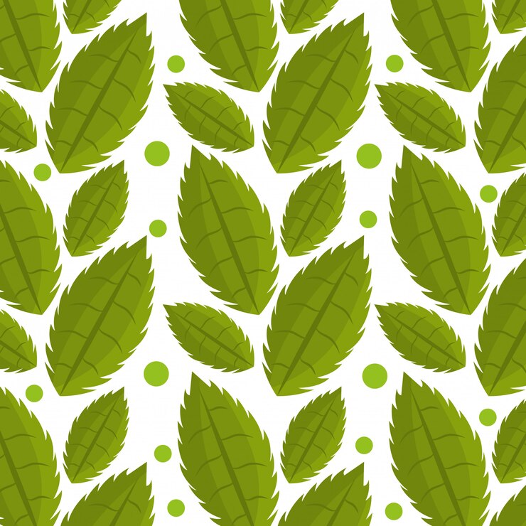 Vector Gratis leaf and leaves ecology graphic seamless pattern