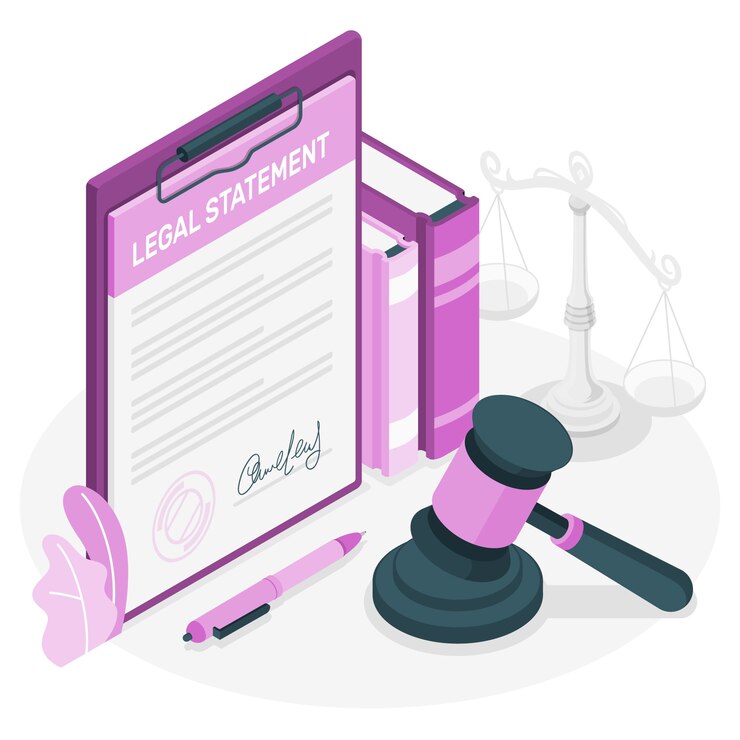 Vector Gratis legal statement concept illustration