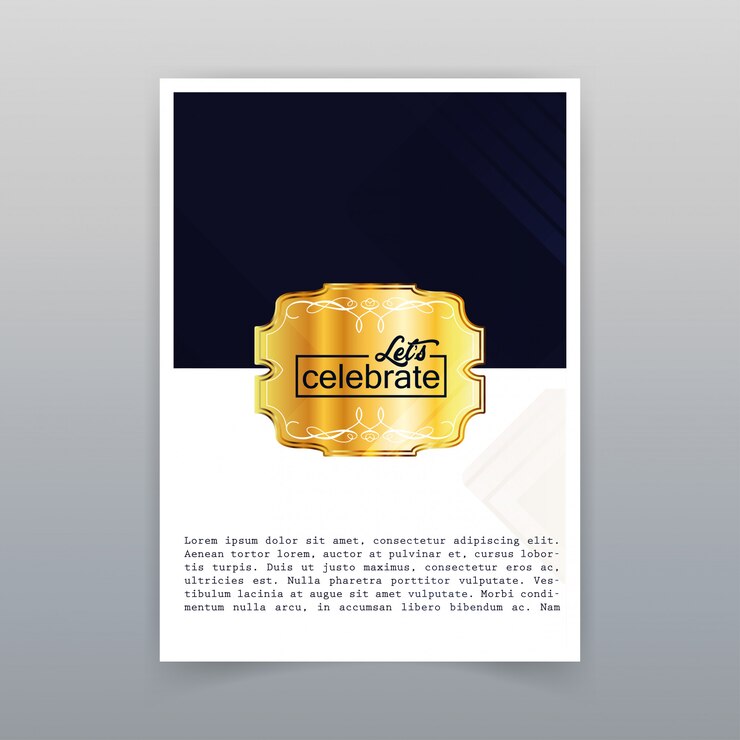 Vector Gratis let celebratre frame poster