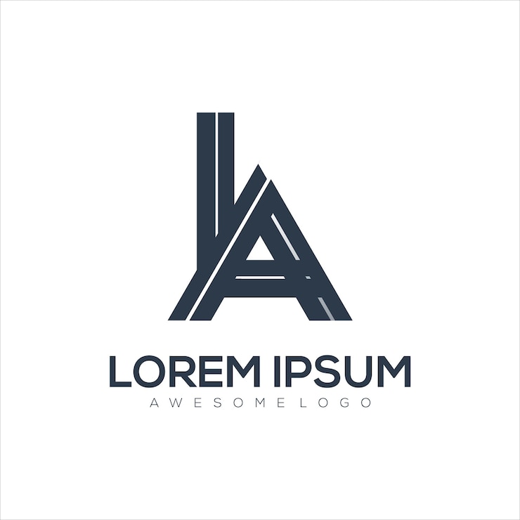 Vector Gratis letter a l silhouette logo
