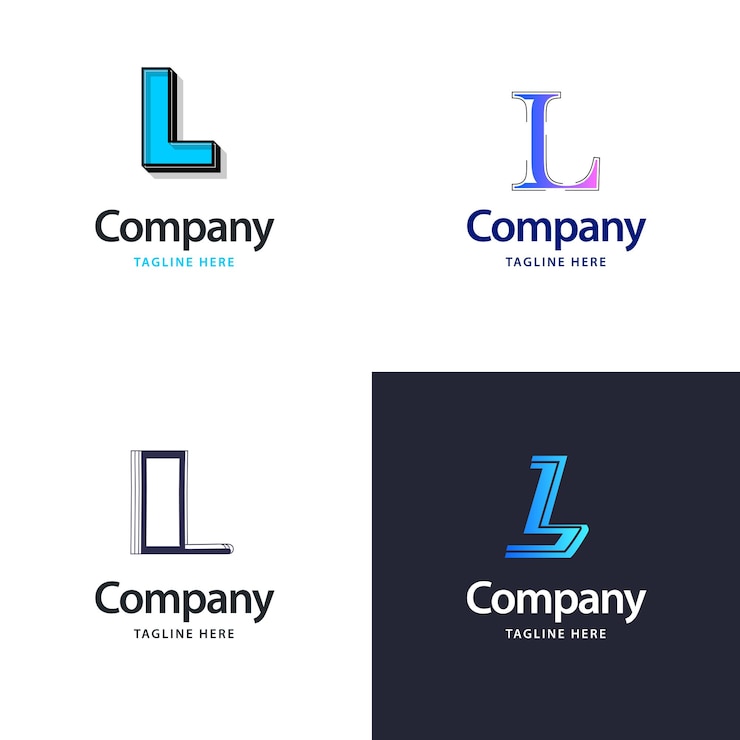 Vector Gratis letter l big logo pack design creative modern logos design for your business vector brand name illustration