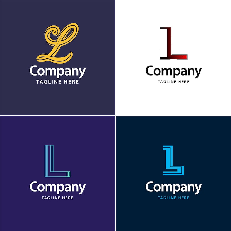 Vector Gratis letter l big logo pack design creative modern logos design for your business vector brand name illustration